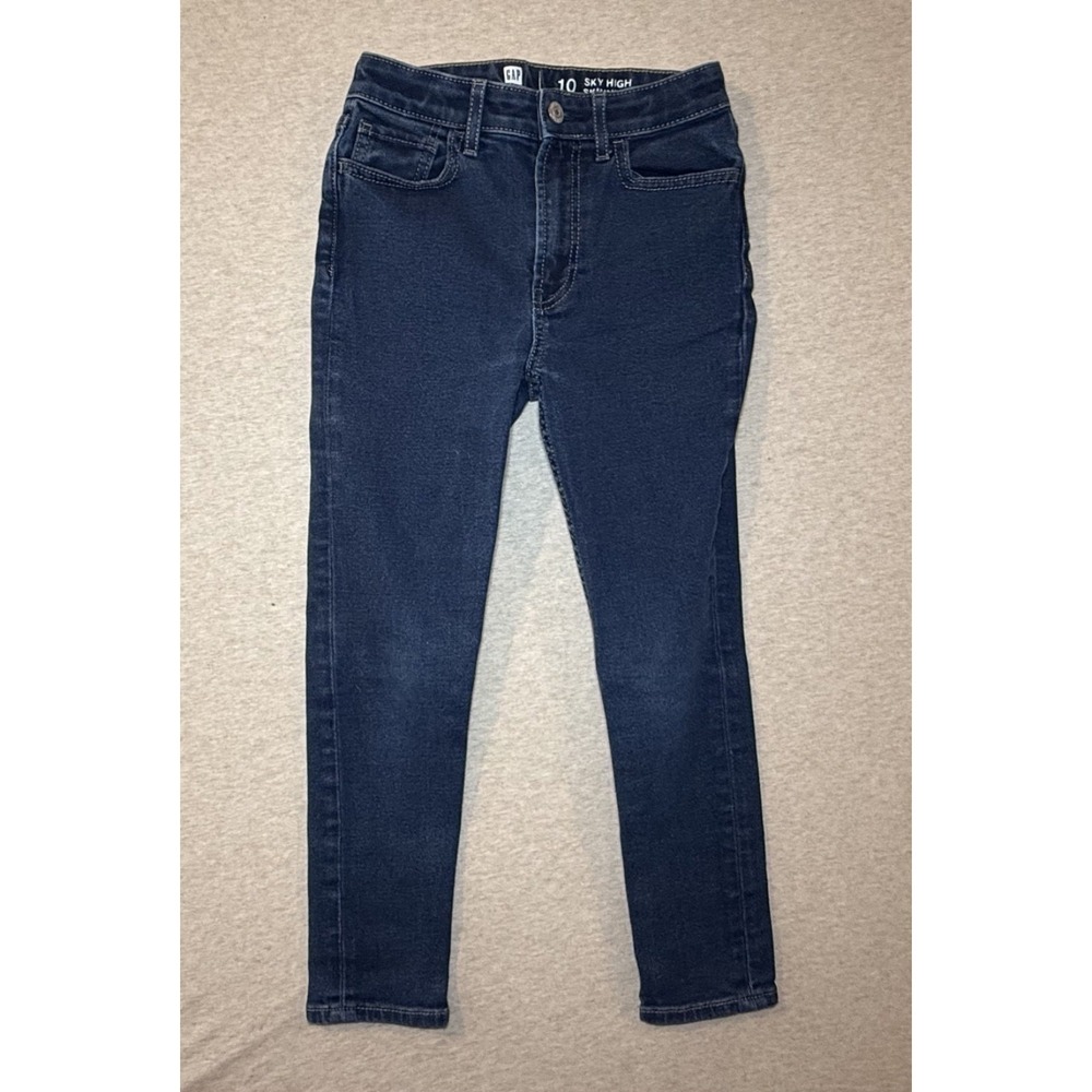 GAP Kids. Sky High Skinny Ankle. kid size 10. medium wash blue jeans
